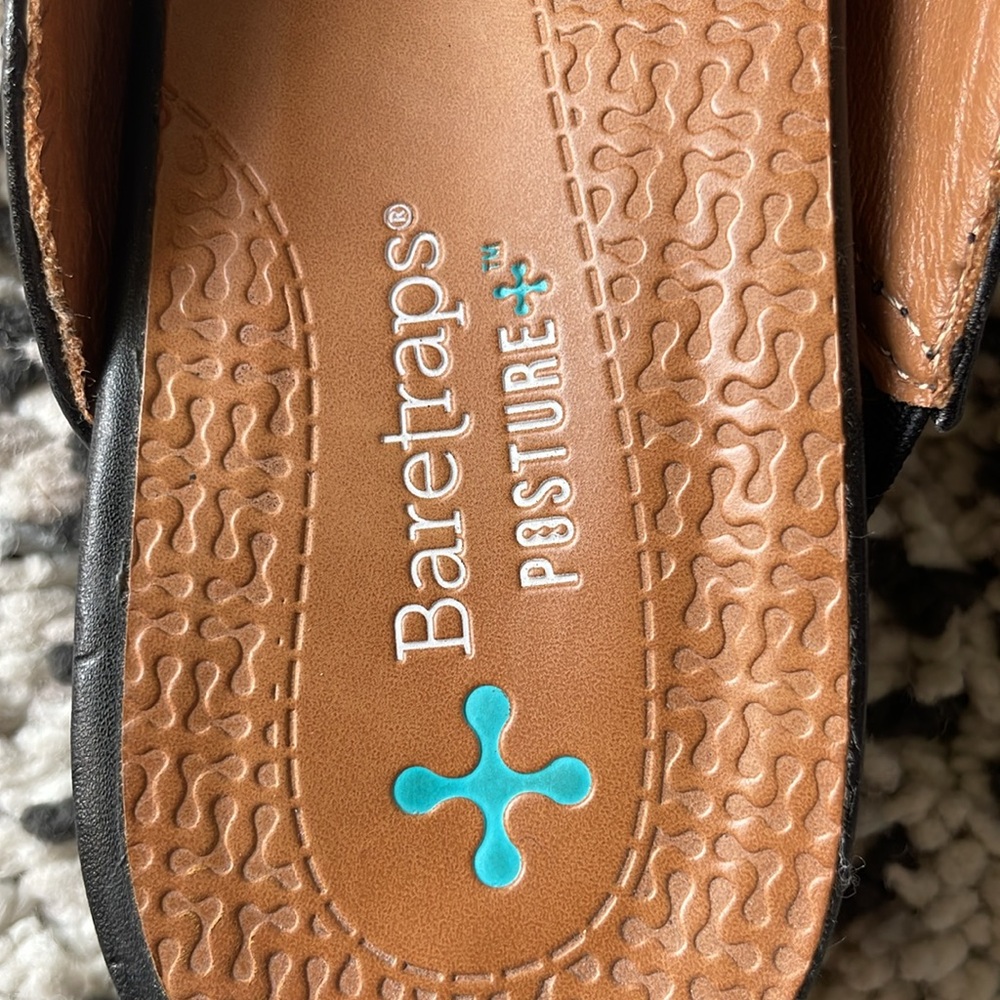BareTraps Posture Graycie Flats Mules Shoes—Size 7.5, Black - Picture 4 of 11